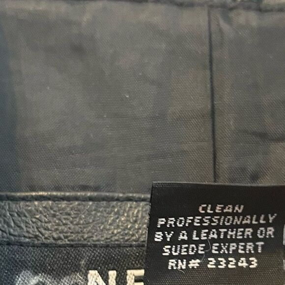 New‎ York & Company Black Leather Jacket Size Medium - Picture 10 of 10